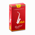 CAJA 10 UNDS. CAÑA DE SAXO ALTO SR263R VANDOREN JAVA ROJA